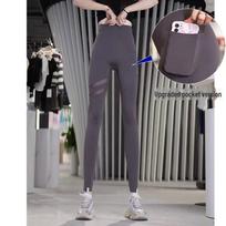 Women's Summer Mesh Shark Pants: High Waist, Hip Lifting, Slim Fit Yoga Leggings L (Recommended 105-130 lbs)