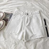 Ripped Denim Shorts Women's Baggy Wide-legged A-line Pants All Go Together To Create Thin Edges S balta