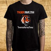 Tiger Muay Thai Sports Martial Arts Black T Shirt M