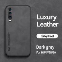 Skirtas Huawei P20 P30 Pro Case Automobilinis magnetinis telefono dėklas, skirtas Huawei P30 Lite Mate 20X 20 30 Pro silikono smūgiams atsparus galinis dangtelis For P20 Pro tamsiai pilka spalva