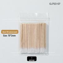 Disposable Cotton Swabs for Nail and Eyebrow Makeup - Double-Pointed for Precision Cleaning