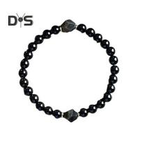 Juodo obsidiano karoliukų apyrankė Rankų darbo karoliukų tampri apyrankė vyrams moterims 6 mm karoliukai Fengšui apyrankė Motinos dienai Tėvo dienai Gimtadienio dovanos 6 mm juoda