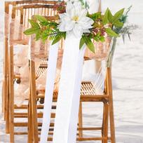 for Wedding Chair Backs, Artificial Blooms Event Backdrop balta