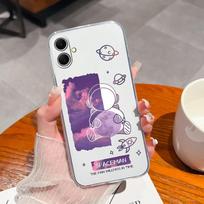 Compatible For Samsung F14 S24 FE M35 A16 A26 S25 Plus Ultra S25Ultra A06 A36 A56 Case New Fashion Astronaut Cool Girl Shockproof Silicone For Samsung Samsung A06 white