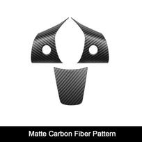 For Tesla Model 3 Model Y Steering Wheel Trim Of ABS Carbon Fiber Matte  For Tesla 2024/2024 Interior Modified Accessorie