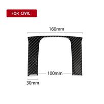 fit For Honda Civic 10th 2016-19 Car styling accessories Carbon Fiber Dashboard Decorative Panel Cover Trim 3D car sticker juoda