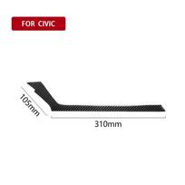 Fit For Honda Civic 10th 2016-19 Car Accessories Interior Carriage Sticker Carbon Fiber Center Air Vent Outlet Cover Trim juoda