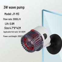 Jingye Silent Aquarium Wave Pump with Magnet Suction - Fish Tank Flow and Waste Circulation Machine gray