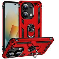 For Xiaomi Poco M6 Pro 4G Case Magnet Ring Holder Armor Shockproof Coque For Poko Little M 6 Pro M6Pro PocoM6Pro 4G Back Cover For Poco M6 Pro 4G black