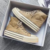 Aukšti senovinio stiliaus drobės batai Studentų espadrilės Platforma Komfortas Vyriški vulkanizuoti batai Vyriški rudi sportbačiai zapatillas de lona 35 chaki