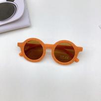 Fashion Children'S Sunglasses Uv Protection Eye Shading Concave Baby Trend Sunglasses oranžinė pledo spalva