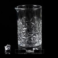 Crystal Glass Stirring Cup 700ml Clear Glasses Whiskey Alcohol Mixing Bartender Beer Wine Shaker Cocktail Tools Drinking Barware 700ml black