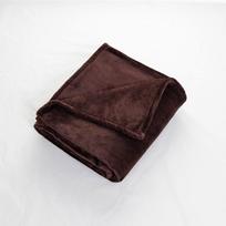 Thick Solid Color Coral Fleece Blanket – Cozy for Pets, Homes, or Office 150x110 cm kava