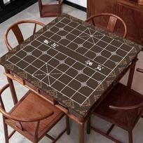 Non-Slip, Dirt-Resistant Mahjong & Poker Table Mat - Easy Care Chessboard Design 50x50 cm
