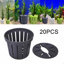 20 -fold Wiping Pots Planting Basket Water Plant Grass Container Cups balta