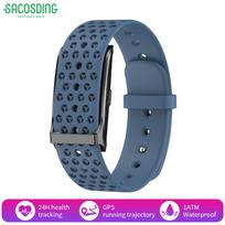SACOSDING No Screen Smart Watch Men's Sports Outdoors Fitness Heart Rate Monitor 1ATM Waterproof New Smartwatch For Android IOS 2025 gray