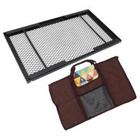 Folding Campfire Grill Lightweight High Temperature Paint Waterproof Even Heating Outdoor Camp
