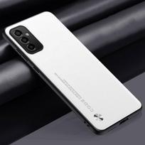 Luxury PU Leather Case For Samsung Galaxy M13 4G M23 Back Cover Matte Silicone Full Protection Phone Case For Samsung F23 Coque For Samsung M13 4G balta