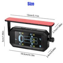 Wireless Car Tpms Tire Pressure Sensors Solar Tire Pressure Monitoring System Temperature Alarm 6 Wheel Tyre External Sensor