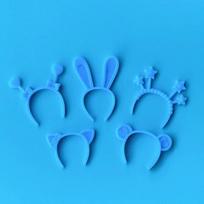 5Pcs Bento Decoration Tools Lunch Bento Box Food Headwear Buffet Sandwich Toppers Decor For Bento Decoration mėlyna
