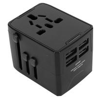 Universal Travel Adapter 4 USB 1 AC Ports Portable International Wall Charger