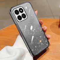 For Honor X8A Case Honor CRT-LX1, CRT-LX2, CRT-LX3 Phone Case Shiny Glitter Plating Silicone Camera Lens Soft Back Cover For Honor X8A