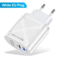 20W USB Type C Charger Fast Charger Quick Charge for IPhone 16 15 14 13 12 Pro Max PD Fast Charging for Xiaomi Samsung Huawei EU Plug balta