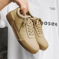 Shoes Men's Versatile Trendy Shoes Fashion Hong Kong Style Leather Surface Casual Shoes 2024 New Boys Versatile Autumn Men's Shoes 39