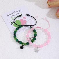 Magic Witch Glass Beads Love Magnet Friendship Bracelet for Men and Women