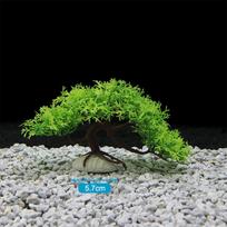 Akvariumo dekoracijos ornamentai imituotos pušys dirbtiniai medžiai augalai dekoracijos green
