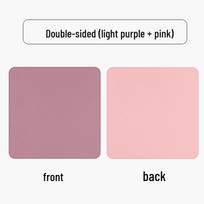 Mažas vandeniui atsparus odinis pelės kilimėlis - Mielos vientisos spalvos, pažangi siuvimo technologija, puikiai tinka biuro stalams Light Purple + Pink