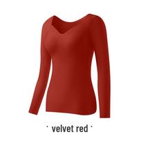 Hyaluronic Acid-Infused Thermal Long-Sleeve Top with Chest Pads for Autumn/Winter L (40-65 kg)