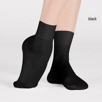 Flesh-Colored Medium-Length Sweat-Absorbent Nylon Ballet Socks for Women XS (EU 22-27) juoda