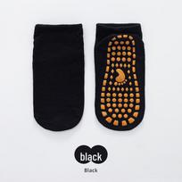 Kids' Anti-Slip Trampoline & Yoga Socks – Infant to Toddler Short Dotted Floor Socks 1-4 years (below 28) juoda