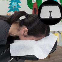 Vienkartinis neaustinis galvos atlošo pagalvės popierius grožio SPA salono lovos stalo uždangalas onesize gray