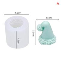 Kalėdinis mielas kepurės formos tortas silikono formelės vakarėlis fondant šokoladinis saldainių formelis 4.1x4.5cm balta