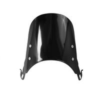 Universal Motorcycle Compact Sport Wind Deflector Windshield 4-7'' Headlamp Fit For Yamaha Harley Honda KTM juoda