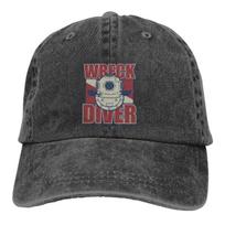 Dive Scuba Diving Multicolor Hat Peaked Men Women's Cowboy Cap Wreck Diver Baseball Caps Personalized Visor Protect Hats Adjustable armijos žalia spalva