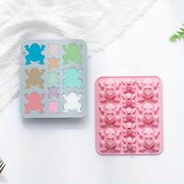 Silicone Molds Frog Shaped Mold DIY Making Mold for Xmas Christmas Party Decoration rožinė
