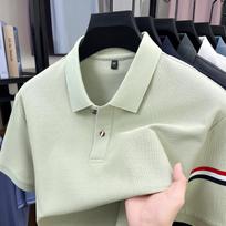 [Hong Kong Goods Withdrawal] Simple And Atmospheric Thin Short-Sleeved Men'S Polo Shirt Business And Leisure Spot M