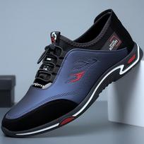 Men's sports shoes 2025 spring casual shoes one-pedal men's shoes lightweight soft sole fashion versatile work shoes 39 mėlyna