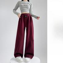 Spring and Autumn New Loose Casual Sweatpants High Waist Narrow Wide Leg Pants S