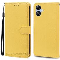A04E Case For Samsung Galaxy A04e Case SM-A042F Leather Magnetic Flip Phone Case on For Samsung A04e A 04E Case Wallet Cover for Samsung A04E geltona