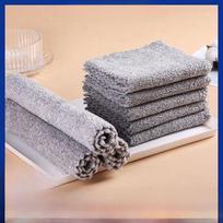 Japoniškas bambuko anglies mikropluošto indų rankšluostis: Geriantis, Storas, Neslystantis Virtuvinis Skuduras Charcoal Lace 15*20 Bulk