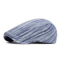 Denim Forward Cap Men Retro Beret Print Painter Cap mėlyna
