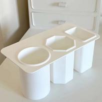Lipstick Makeup Brush Destop Organizer Pencil Holder Storage Cosmetic Cases Office Table Container Desk Pen Box