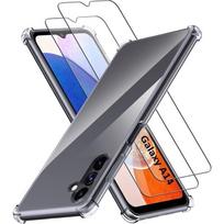 Shockproof Case for Samsung Galaxy A14 and 2 Tempered Glass Screen Protector Phonillico®
