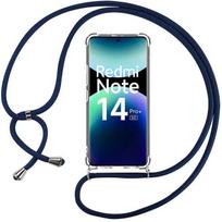 Case for Xiaomi Redmi Note 14 Pro Plus 5G, with Navy Blue Lanyard - E.F.Connection®