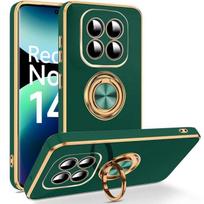Case for Xiaomi Redmi Note 14 Pro Plus 5G/Note 14 Pro+ 5G - TPU Protection with Ring Midnight Green