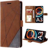 Coque - E.F.CONNECTION - Pour Xiaomi Redmi A3 - Effet Cuir Rétro - Fentes pour Cartes - Support